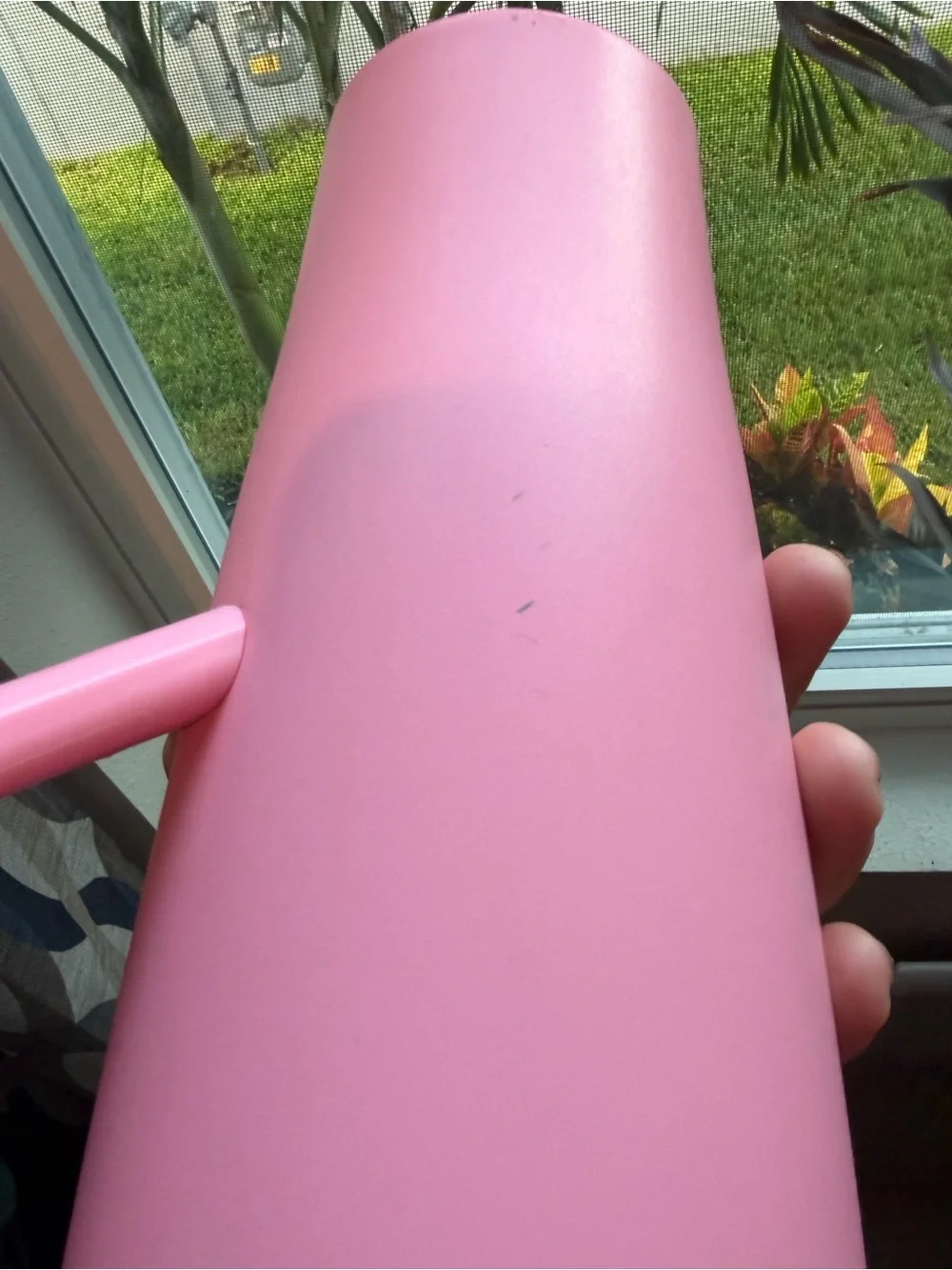 BrüMate Pink Insulated Travel Mug with Handle